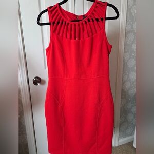 Laundry By Shelli Segal Red Cutout RED size 6 Mini Dress